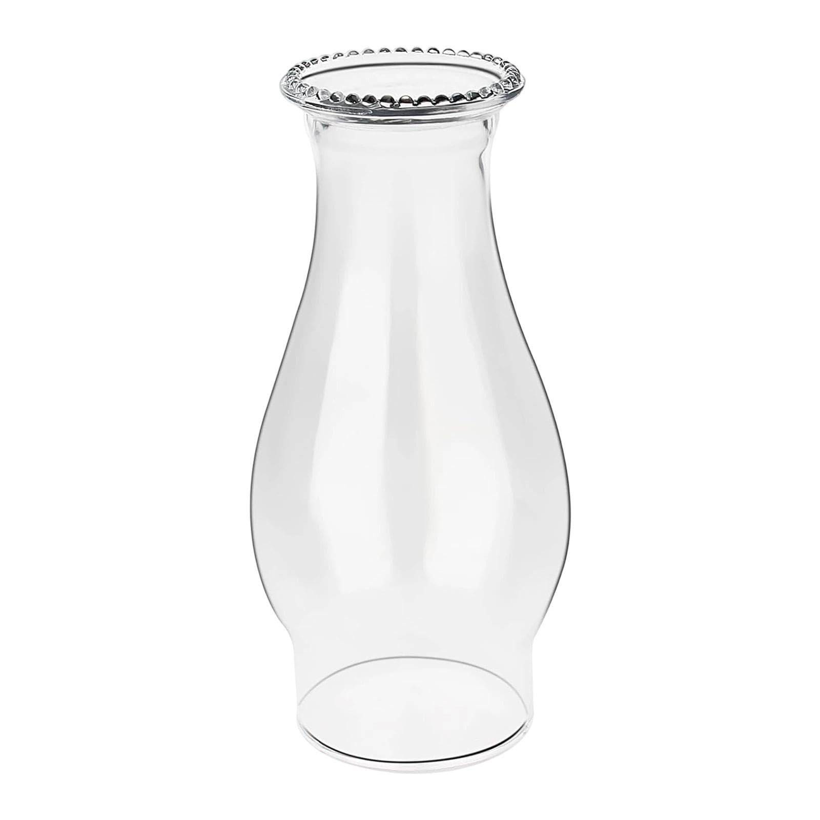 Clear Hurricane Lamp Glass Shade Porches Kitchen 3inch Base Oil Lamp Chimney|Lamp Shades|Home & Garden-image-25