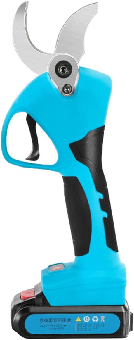 Electric Pruning Shears Gardening Scissors Orchard Seedling Pruning Shears Electric Scissors Pruning Diameter 40MM Branch Shears Electric Scissors/Blue (Blue)