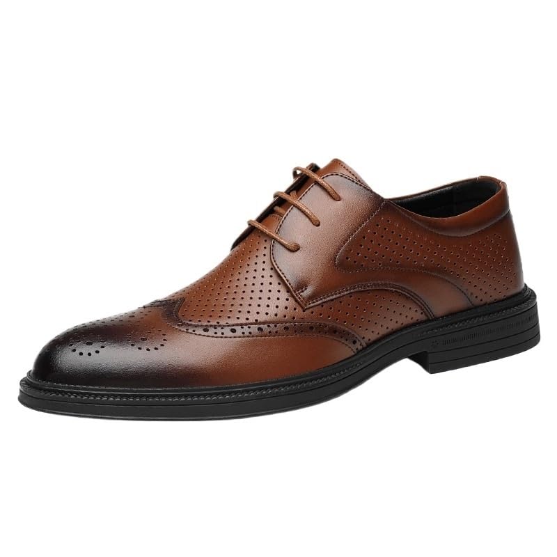 Zapatos de cuero genuino artesanal italiano para trajes de novio formales y bodas elegantes
