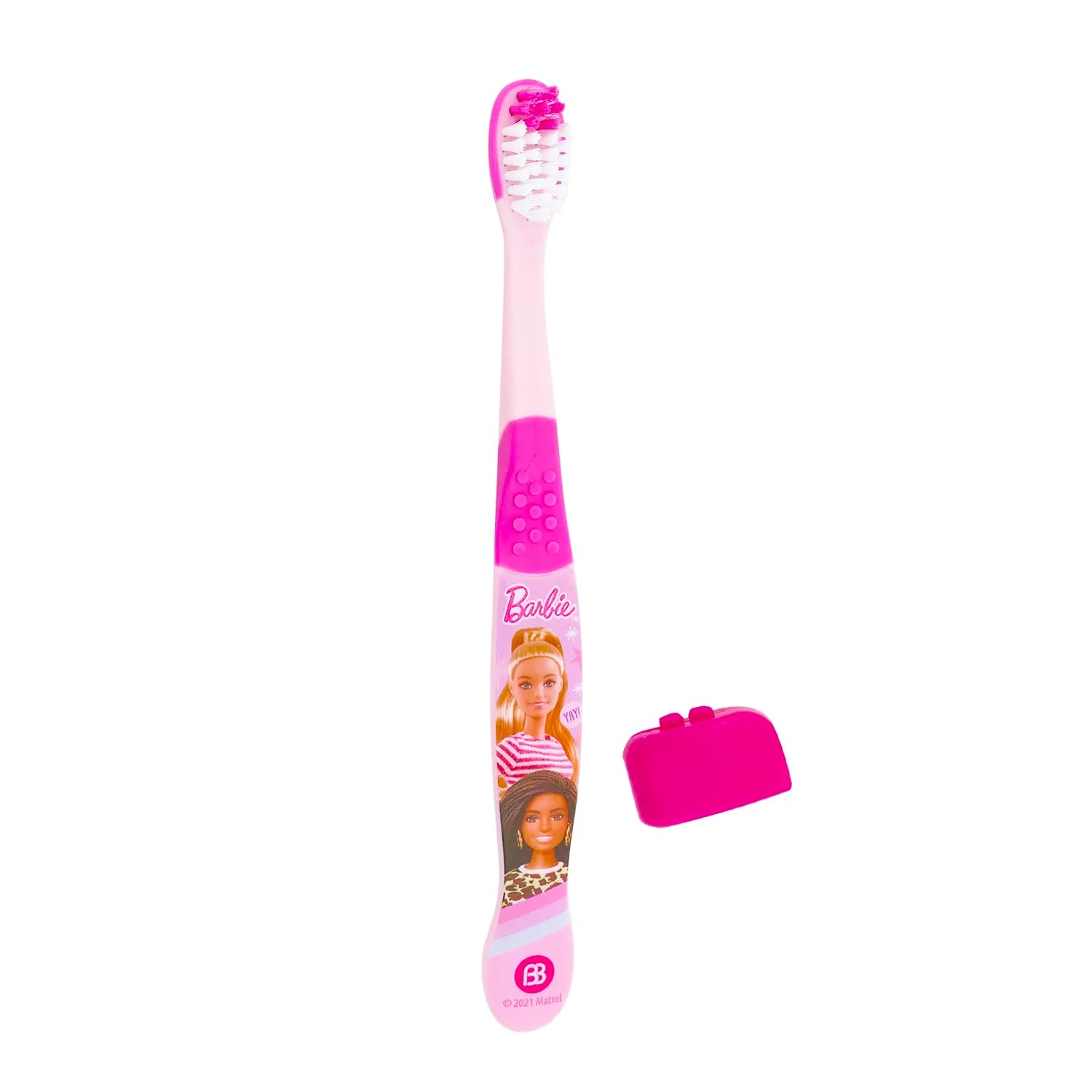Barbie Mundpflege-Reise-Set für Kinder – Set mit Zahnbürste mit Abdeckung, Zahnpasta, Zahnseide-Packung, Reisetasche und mehr für Mädchen, Kleinkinder | Barbie Zahnbürsten-Set