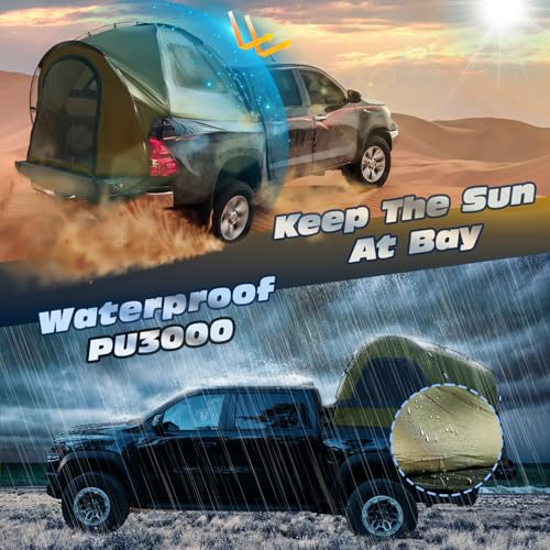 Waterproof PU3000mm Pickup Truck Tent