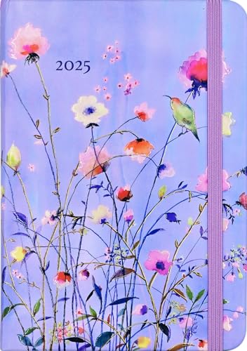 2025 Lavender Wildflowers Weekly Planner (16 months, Sept 2024 to Dec 2025)