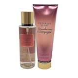 Strawberries & Champagne Fragrance Mist 8.4oz and Fragrance Lotion 8oz - Set