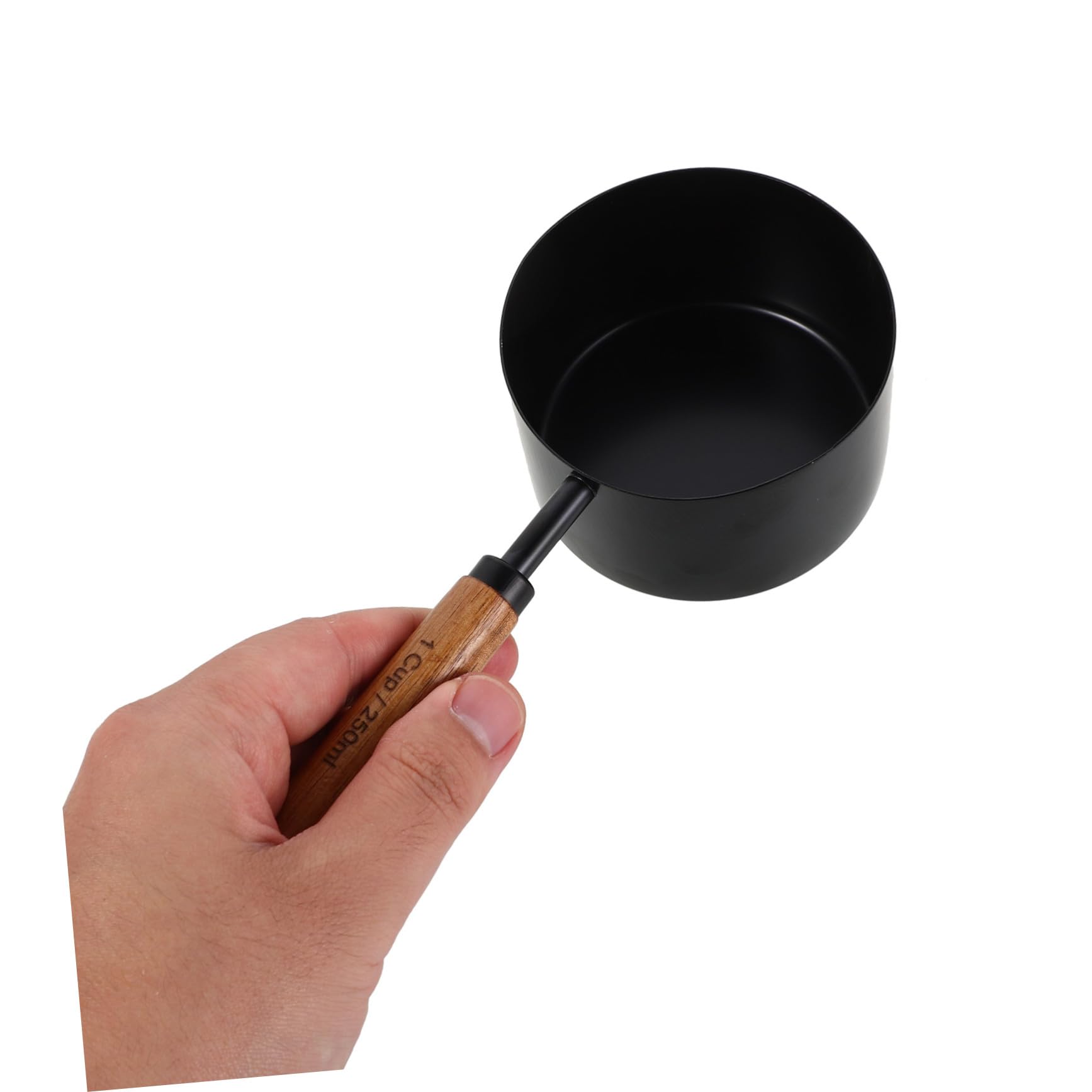8 Pièces Cuillères Doseuses Inox Manches Tasses à Mesurer pour Ingrédients Secs et Outil Cuisine Pâtisserie Pratique et Élégant Noir