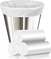 HOME 105 Count 4 Gallon Small Trash Bags - Unscented HDPE Garbage Liners for Bathroom, Kitchen, Bedroom (17.7"x19.7", 15L)