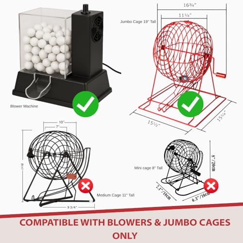 Balles de bingo ping pong pour boulier et souffleur électronique blanc - 4