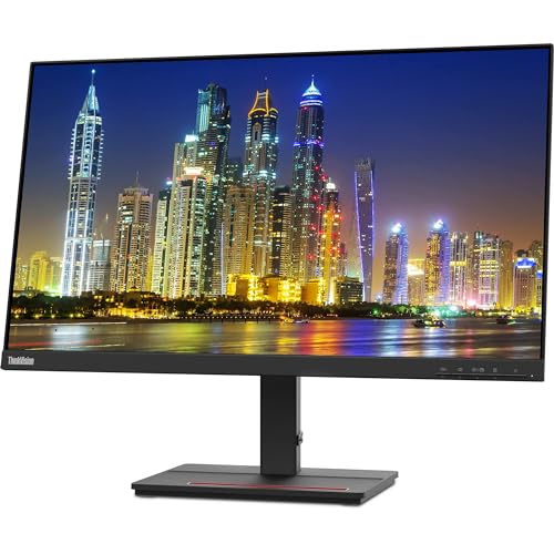 Image of Lenovo ThinkVision S24e-20 23.8 inch Full HD WLED LCD Monitor 2-Pack Bundle with 250 Nit Brightness, FreeSync, 1920 x 1080, Vertical Alignment, HDMI-VGA, Raven Black