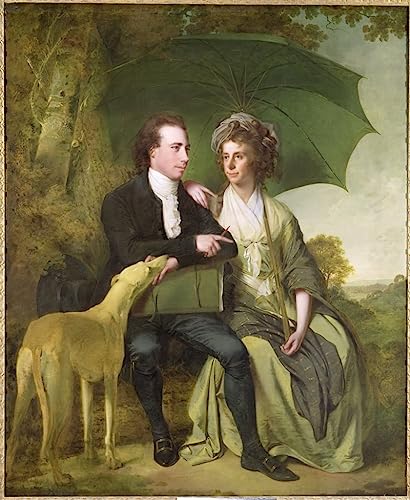 Cuadro sobre lienzo El reverendo y la señora Gisborne de Wright of Derby 60x90cm para salón
