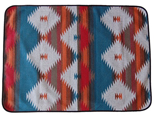 RUTH&BOAZ Haustierdecke, Wollmischung, Ethno-Muster, Größe M, Orange Cover