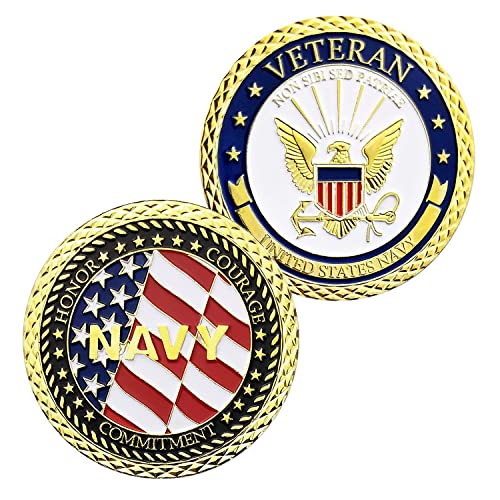 USN Navy Military Challenge Coin Veteran Coin Collect