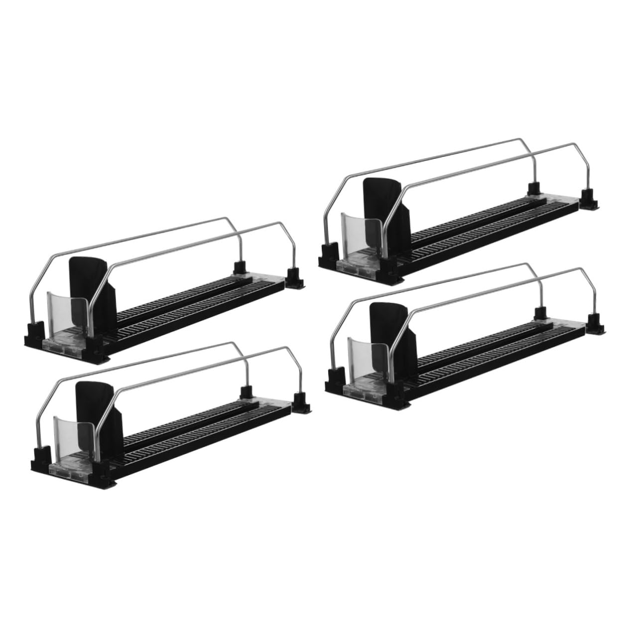 Paquete de 2 latas de refresco para estante de refrigerador, máquina expendedora de bebidas, dispensador automático de bebidas para latas y botellas, extractor de bebidas que ahorra espacio para