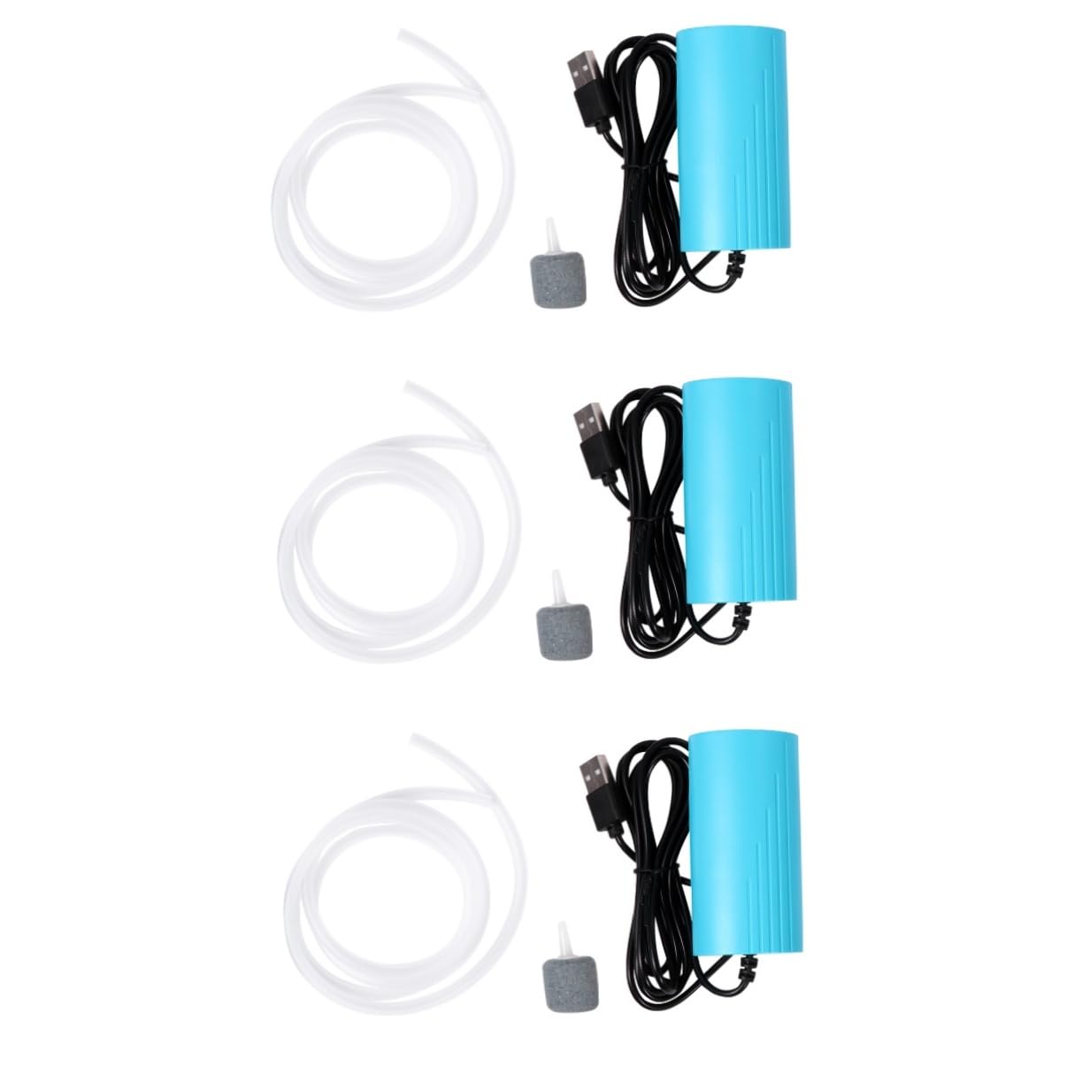 Happyyami 3piezas Bomba De Aire Portátil USB para Acuario Silenciosa para Mantener Tanques Actividades Al Aire