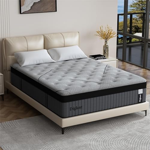 Queen Mattress 14Inch, Queen Hybrid Mattress in Box with Gel Memory Foam & Individually Pocket Coils for Pain Relief, Medium Feel Cooling,CertiPUR-US Certified,10 Years - Thumbnail 2