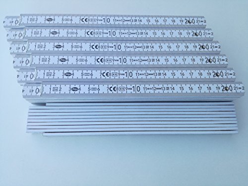 7 ADGA ZOLLSTÖCKE HOLZ NEUWARE ZOLLSTOCK MAßSTAB BAU HAUS WEIß ADGA