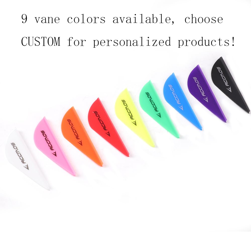 Flèches en Carbone 300-800 Spine Pointe Amovible 2" Plume Plastique pour Arc Recurve Arc à Poulies Tir à l’Arc