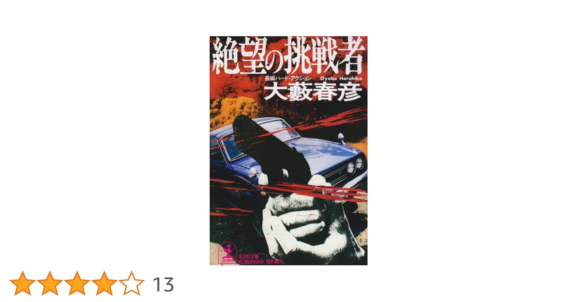 【中古】 絶望の挑戦者/新潮社/大藪春彦 中古】 絶望の挑戦者/新潮社/大藪春彦の通販 by もったいない