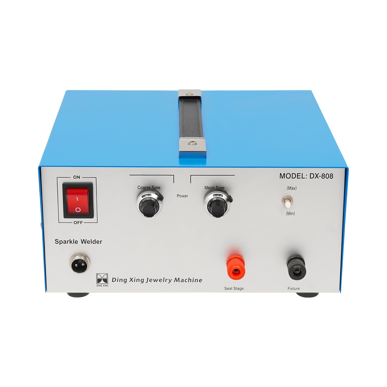 Soldador de joyas de 600 W, soldador por puntos, 80 A, herramienta para joyas, azul, eléctrico, 0,5 – 1,5 mm, platino, oro, oro, plata y acero