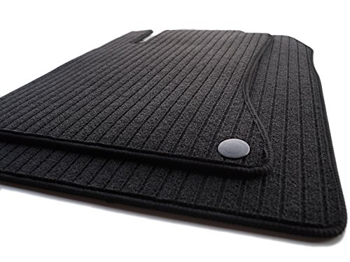 kh Teile Fußmatten/Rips Automatten Original Qualität, Ripsmatten 2-teilig, schwarz