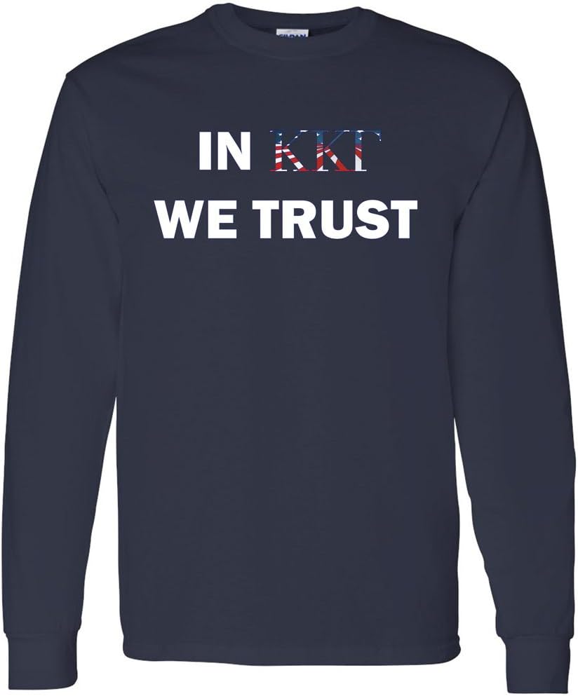 VictoryStore Apparel - Kappa Kappa Gamma in Kappa Kappa Gamma We Trust Long Sleeve T-Shirt