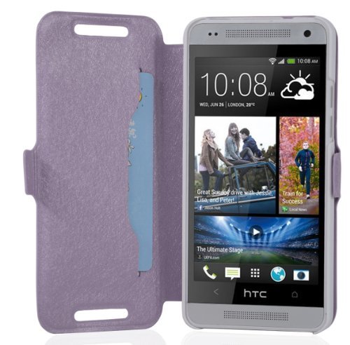cadorabo - Étui/Housse de Protectio Fermeture aimantée Design: Fine Book Case pour > HTC One Mini M4 (1. Génération) < en Violets