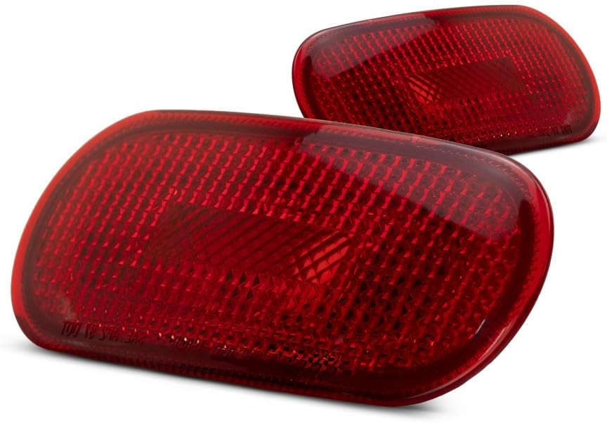 CarLights360 For 1998-2005 Volkswagen Beetle Pair Rear Side Marker Lights Driver and Passenger Side Unit | VW2860101 + VW2861101 | 1C0945073B + 1C0945074B