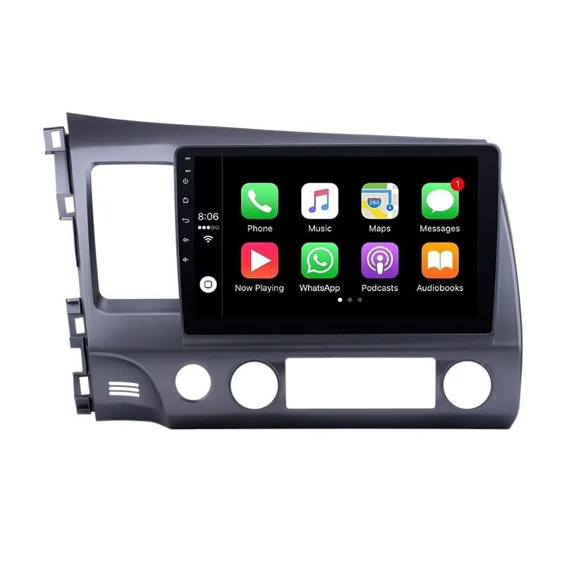Fabrik® Car Stereo Full Touch Screen Multimedia Player For Honda Civic 2007 to 2011 Android System, IPS AHD Tablets, Video & Music Player, Bluetooth, FM Radio, Gps (2+32 GB Carplay+Android Auto)