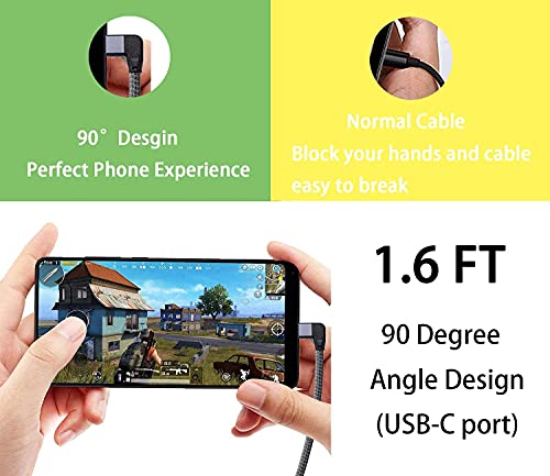 Cabo de extensão USB C, Cabo de extensão curto USB tipo C, adaptador USB 3.1 Gen 2, cabo extensor de