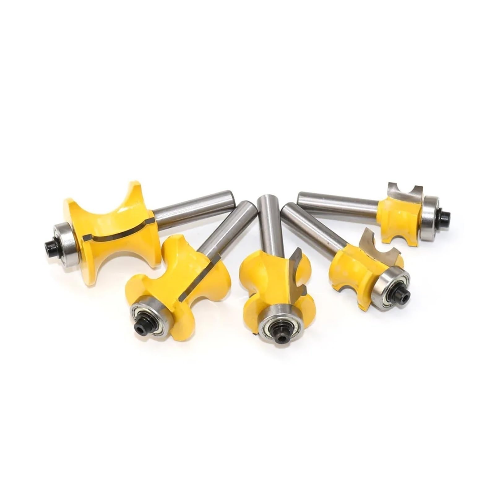 1/5 szt. Zestaw końcówek routera Bullnose z chwytem 8 mm C3 Frez do drewna końcówką węglikową(5pcs 12mm shank)