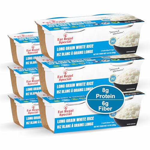 Eat Regal Long Grain White Rice Cups, Light & Fluffy,