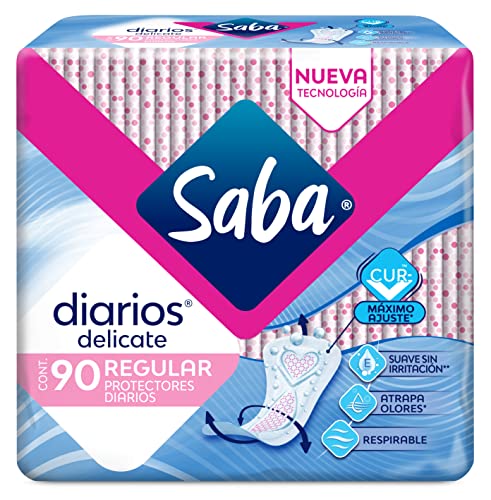 Cuidado Femenino, Drugstore Saba Protectores Diarios Regular, 90 piezas