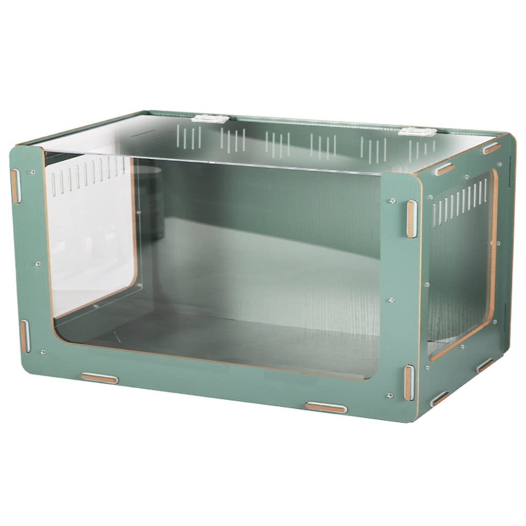 Jaula Grande para hámster, casa Transparente para hámster con Botella de Agua y Ruedas para Correr, Jaula acrílica Transpirable para ratón, casa para Animales pequeños
