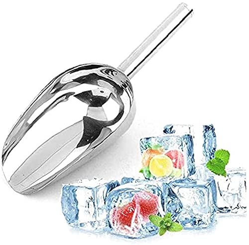 Edelstahl-Schaufel Edelstahl-Küchen-Utensilien-Schaufeln für Eiswürfel / Zucker / Mehl / Zucker / Kaffeebohnenmehl Buffet Trockengetreide Bar Werkzeuge Messlöffel 8-Zoll Nützlich und praktisch - Image 5