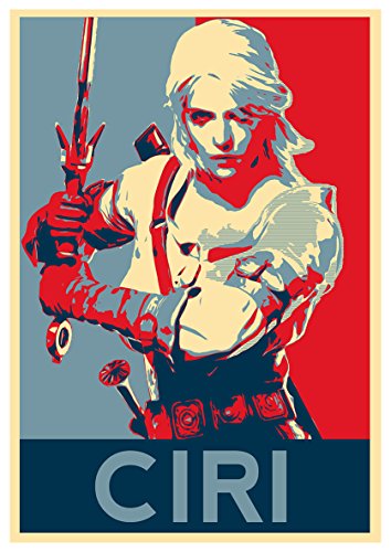 Poster The Witcher Propaganda Ciri - Formato A3