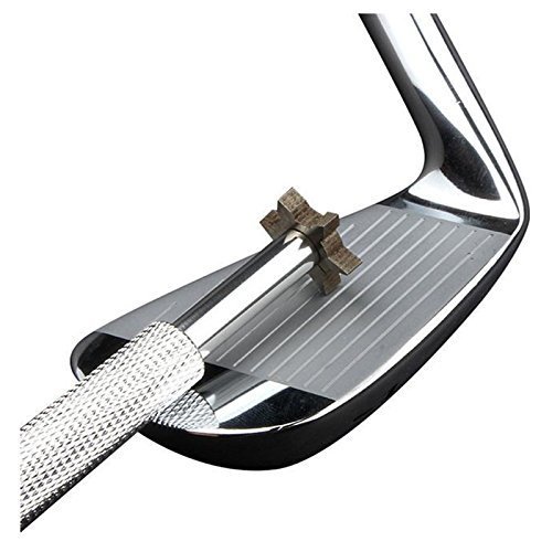 HIFROM Groove Sharpener with 6 Heads - Golf Club Groove Sharpener Re-Grooving Tool and Cleaner Replacement for All Irons Pitching Sand Lob Gap and Approach Wedges and Utility Clubs (2 Sliver)