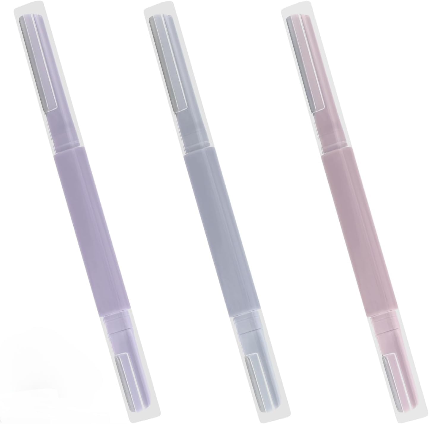 Dermaplane Razor for Women Face & Eyebrow Razor - Dermaplaning Tool for Peach Fuzz Facial Hair Removal,High Precision Blade for Smooth Skin PACK OF 3 (MULTICOLOR)