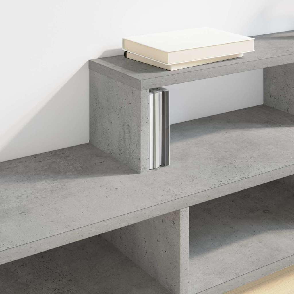 Moderner Wand TV Ständer 120x25x28, 5cm aus Holzwerkstoff, wandmontierter Fernsehständer mit Regal, platzsparendes Design für Wohnzimmer, Home Cinema und kleine Räume, matte 32-55 Zoll Fernseher