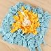 Pet reniflant Tapis Chien Consomme de l'énergie Slow Food Puzzle mangé Nourriture Chien reniflant butiner Peut épisser Tapis Anti-démolition-Boutons de Fleurs Bleues et Jaunes