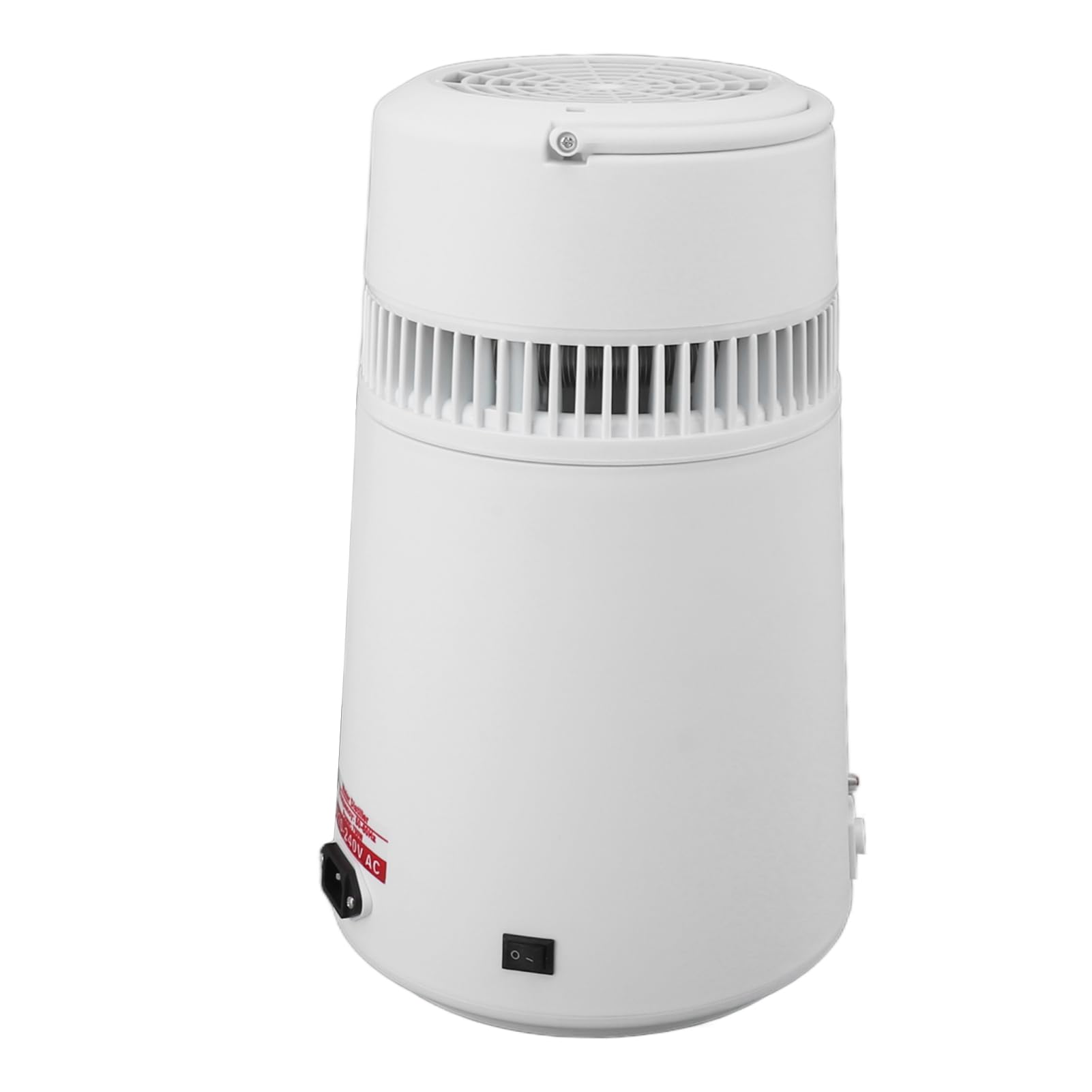 Fdit Destilador de Agua 4L 750W, Máquina de Agua Destilada de Encimera con Interior de Acero Inoxidable y Protección contra Sobretemperatura para Hogar, Oficina, Laboratorio, Viaje (Enchufe europeo