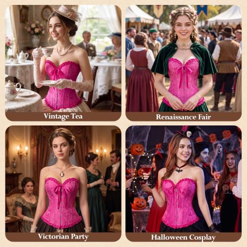 Image of frawirshau Women's Overbust Costume Corset Renaissance Victorian