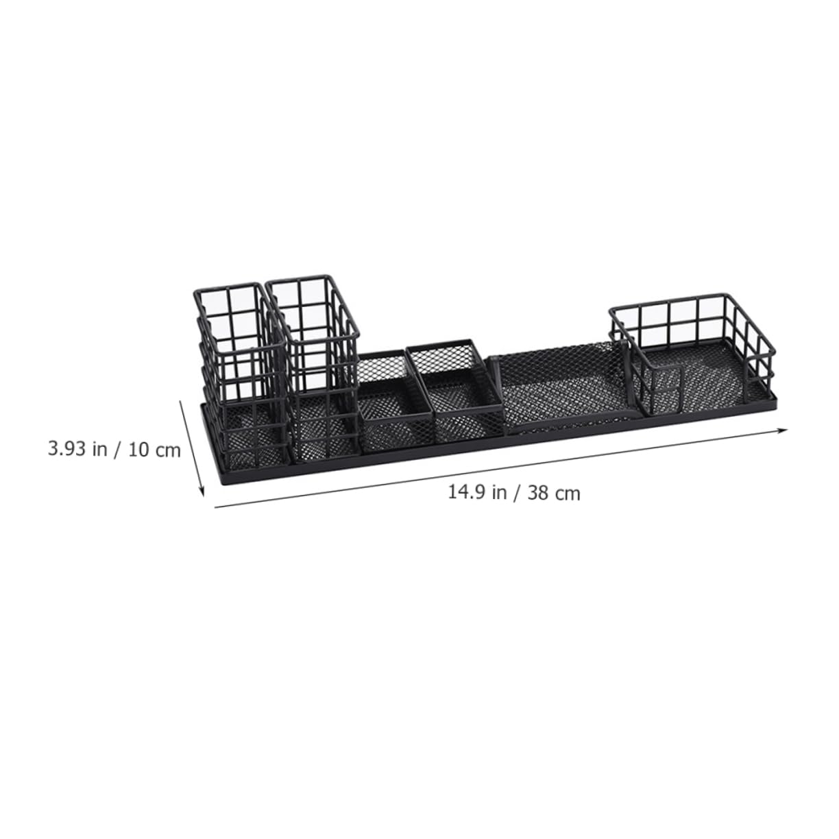 Uonlytech Porta Penne Da Scrivania in Ferro Multifunzionale Organizzatore Ufficio Scuola Con Scomparti Divisori Per Accessori Resistente e Sicuro
