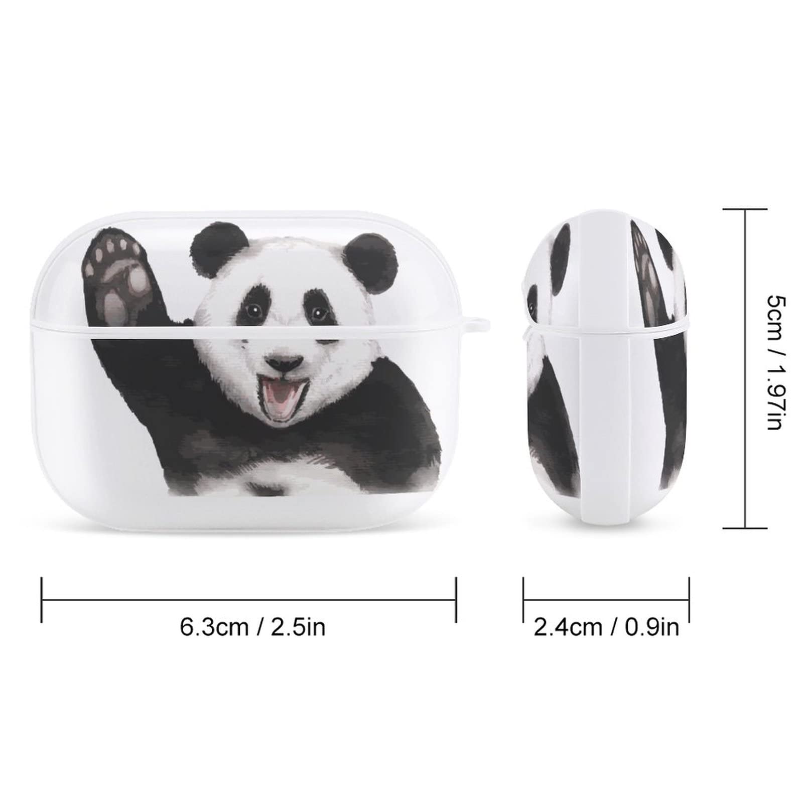 Amazon | かわいいパンダベアプリント Airpods Proケース キーチェーン