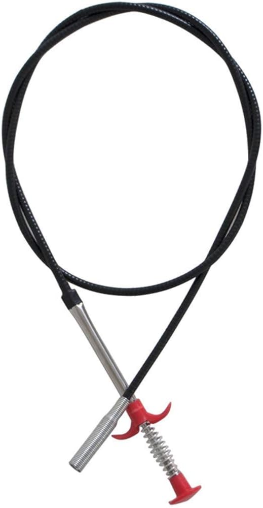 Dredging Tools Drain Hose Cleaner Sticks Cleaner Bendable Hook Clip, Multifunctional Sewer Hair Dredge Device, Spring Loaded Grabber Pickup Pipe Dredging Tool, for Kitchen (23.5in/60cm)