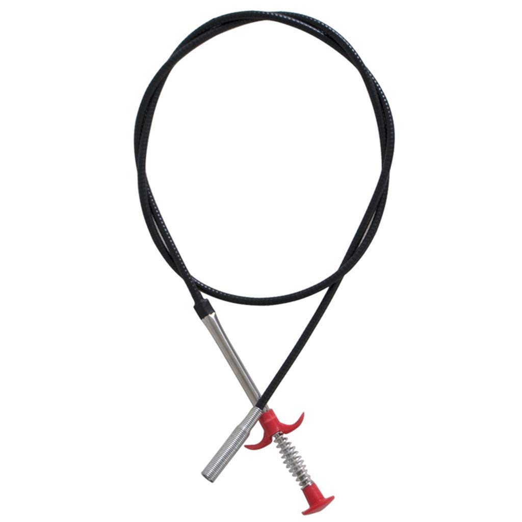 Dredging Tools Drain Hose Cleaner Sticks Cleaner Bendable Hook Clip, Multifunctional Sewer Hair Dredge Device, Spring Loaded Grabber Pickup Pipe Dredging Tool, for Kitchen (23.5in/60cm)