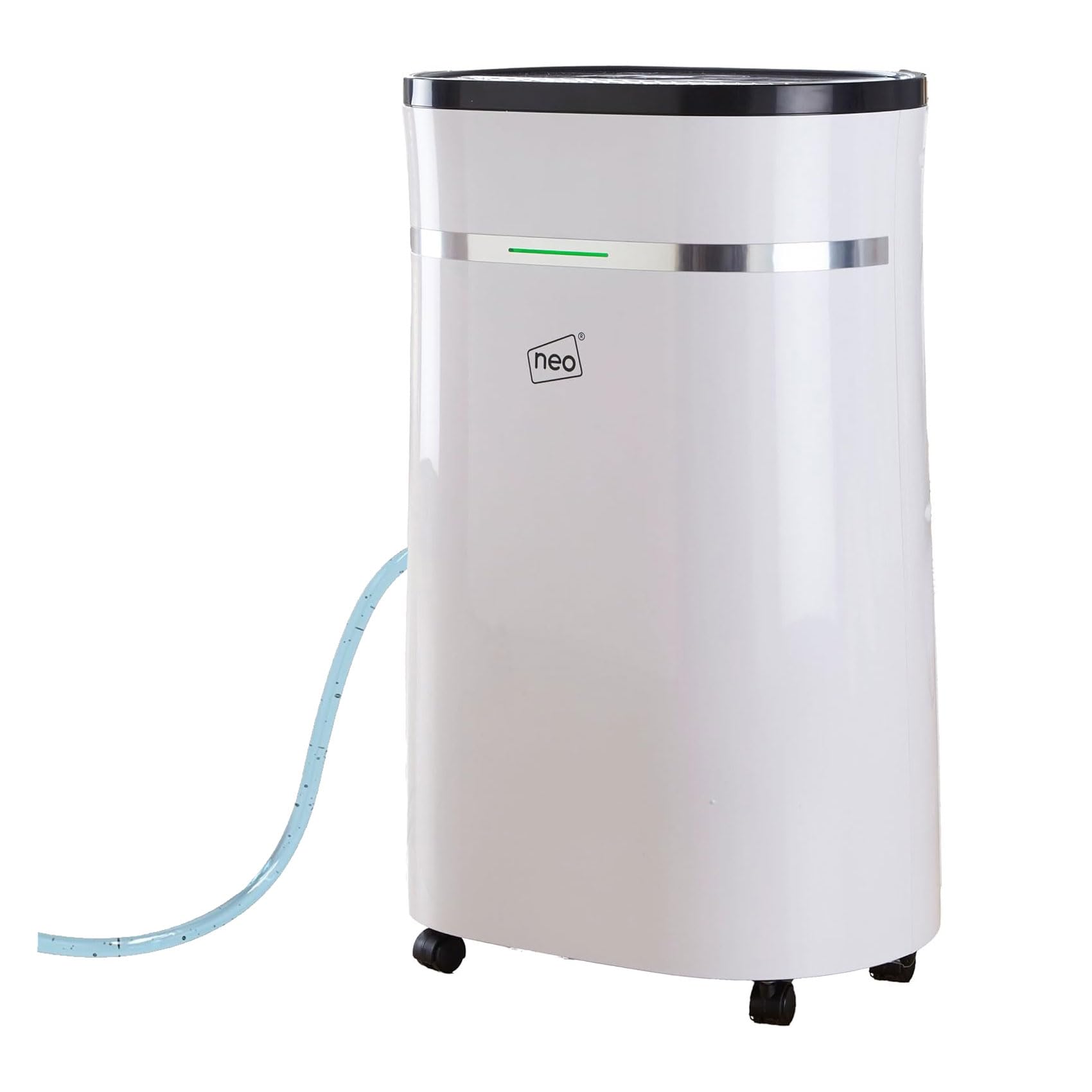 Neo 25L Per Day Dehumidifier with 6L Water Tank LED Control Panel Continuous Drainage Laundry Drying 24 Hour Timer Overflow Protection