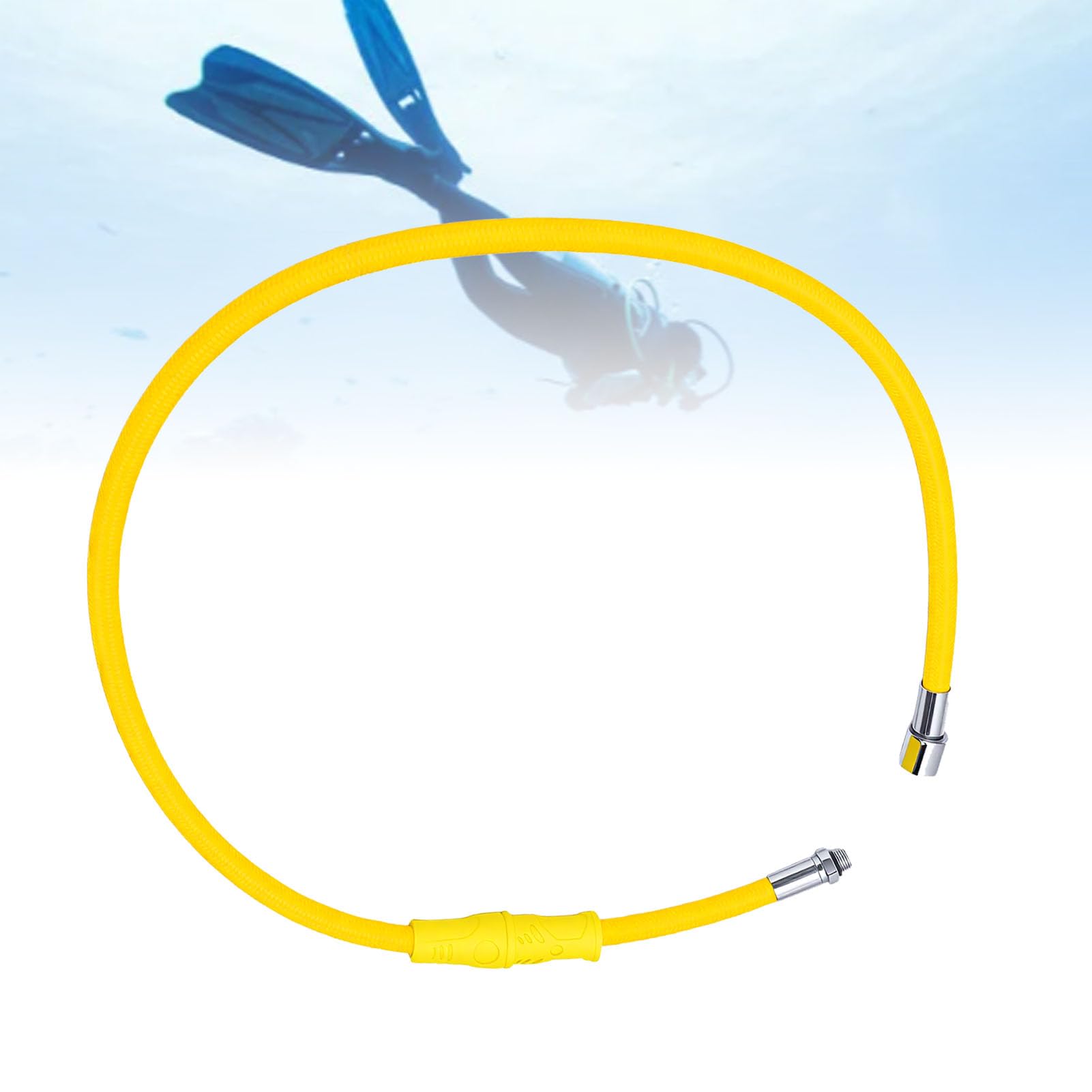 Tubo Flessibile per Immersioni Subacquee a Bassa Pressione 350 Psi | Costruzione in Aramide e Nylon, Resistenti All'acqua di Mare, Connettori Maschio-femmina, Attrezzatura GAV, Accessori per