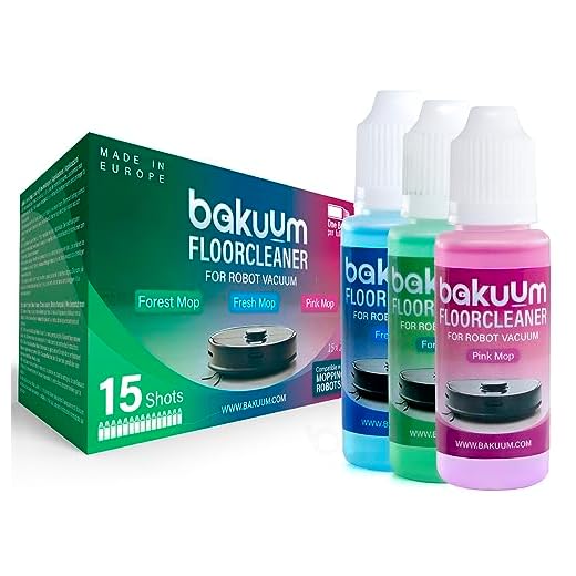 BAKUUM Fregasuelos Monodosis Concentrado Limpiador Robot Aspirador, Potente Aroma Duradero Sin Marcas ni Rayas. Parque, Tarima, Cerámicos, Porcelánicos, Baldosas.15 Botellas de 20ml.