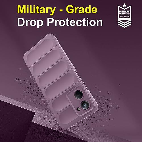 Image of amazon basics Back Case Cover for Vivo Y18e | Compatible for Vivo Y18e Back Cover | Liquid Silicon Magic Case with Camera Protection | Lavender