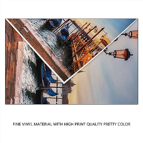 YongFoto 7x5ft Photography Backdrop Traditional Italian Gondolas in Europe Venice Church San Giorgio Maggiore Sunrise Photo Background Backdrops Photography Video Party Kids Wedding Photo Studio Props - Image 4