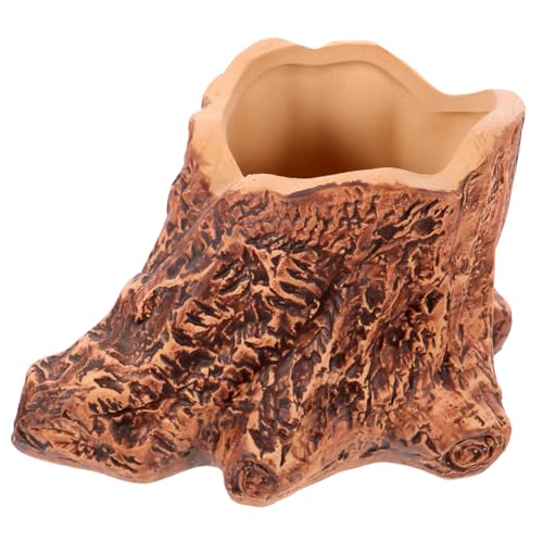 VANZACK Pot Céramique Imitation Racine Arbre pour Succulentes Pot Décoratif Intérieur Et Extérieur pour Cactus Balcon Et Bonsaï Design Créatif Et Chic