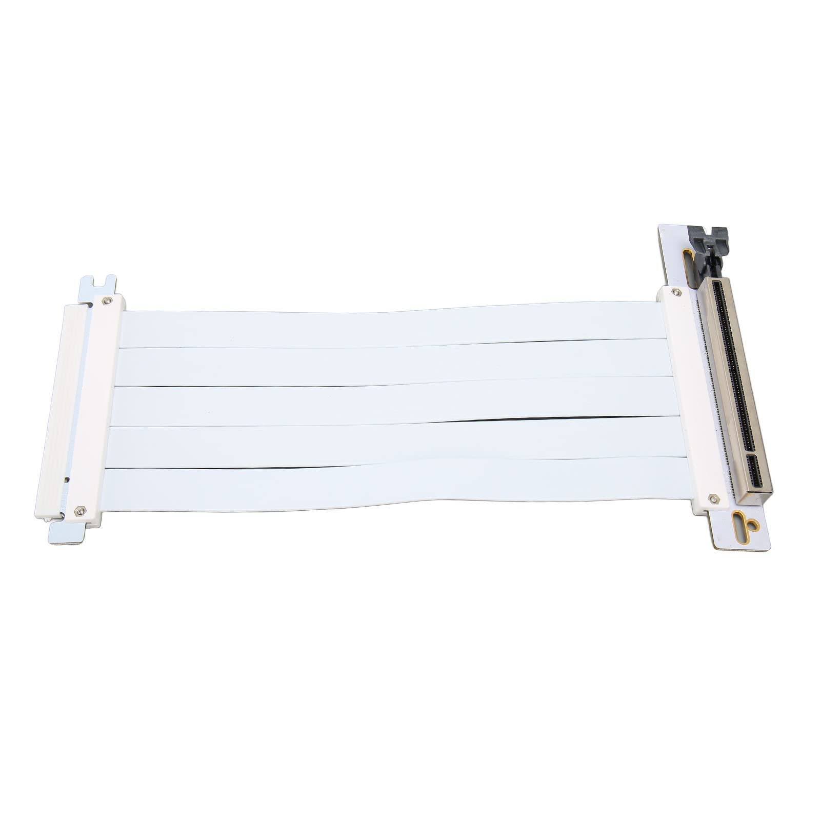 Przedłużacz Kabla Riser PCIe 4.0 X16 Kompatybilny z transmisją RTX3090,RTX3080,RTX3070,RTX3060TI,RX6900XT,RX6800,128 Gb/s, Przedłużacz Karty Graficznej Portu PCI E, 7,9 Cala (Biały)